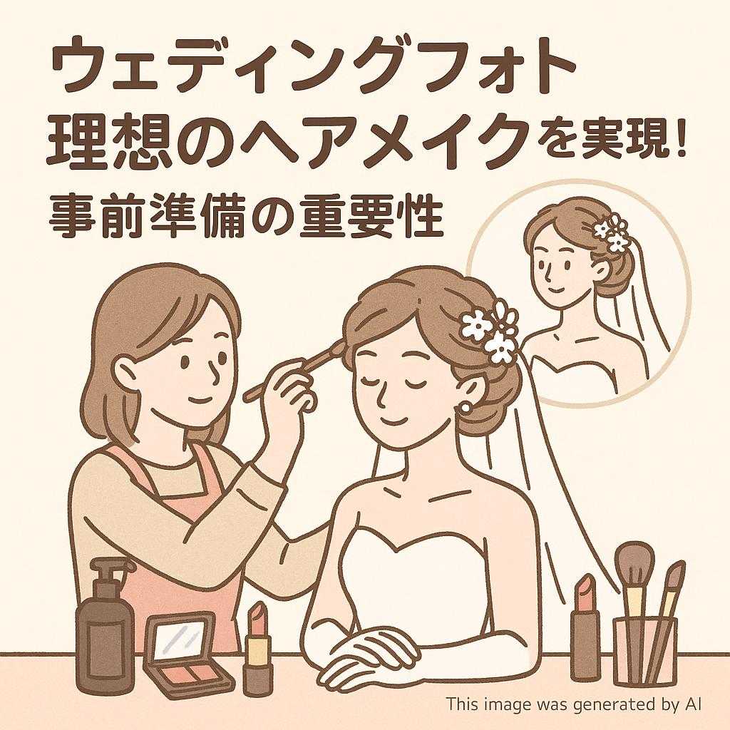 ウェディングフォト理想のヘアメイクを実現！事前準備の重要性