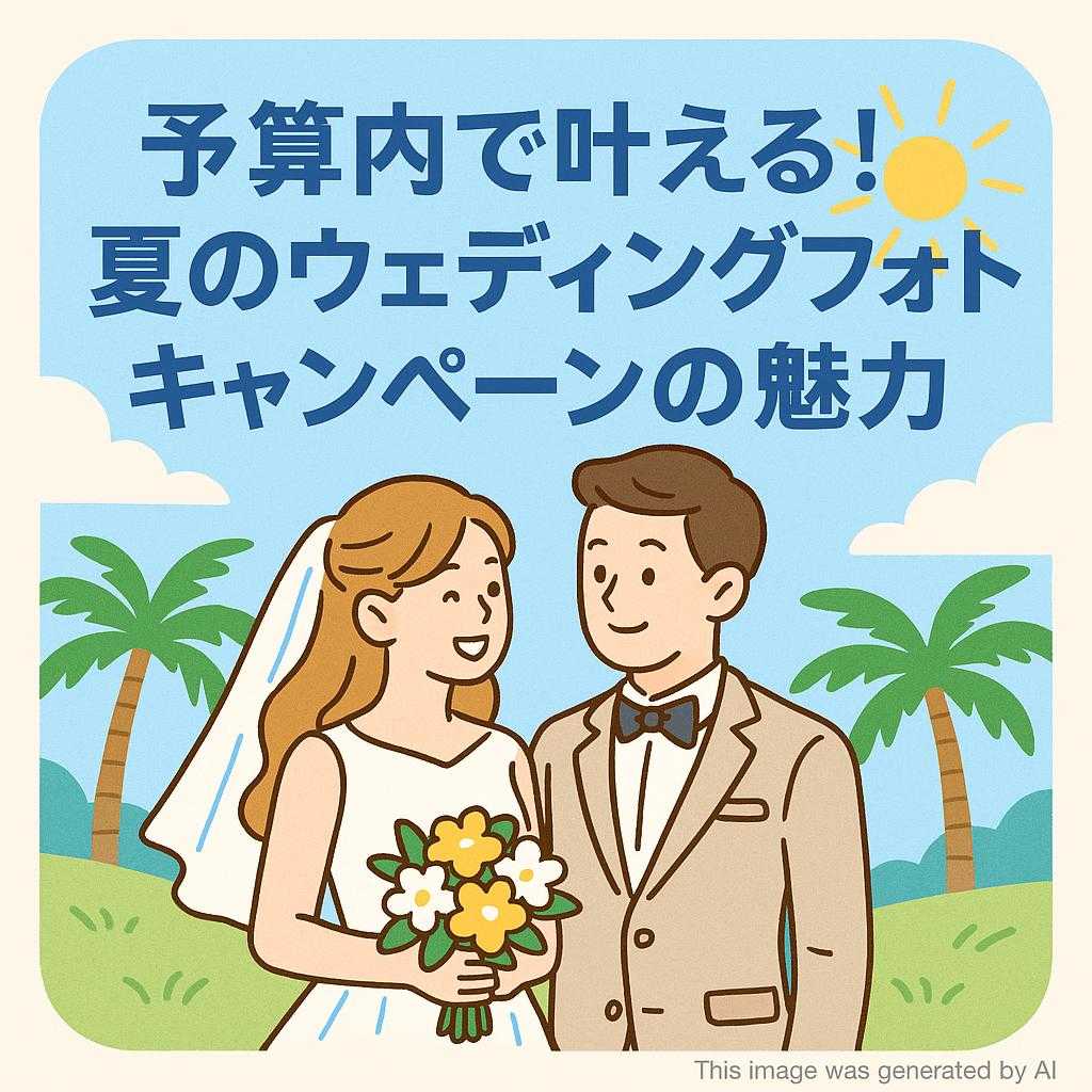 予算内で叶える!夏のウェディングフォトキャンペーンの魅力