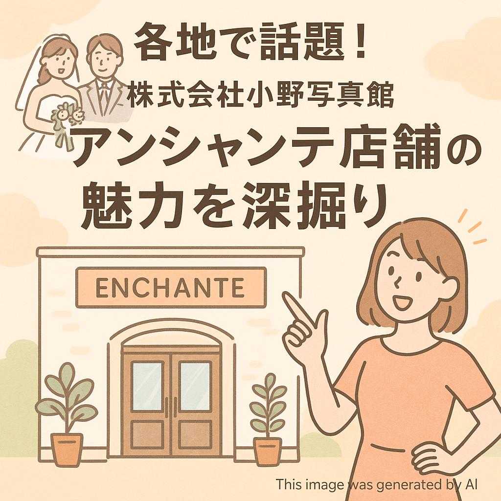 各地で話題！株式会社小野写真館アンシャンテ店舗の魅力を深堀り