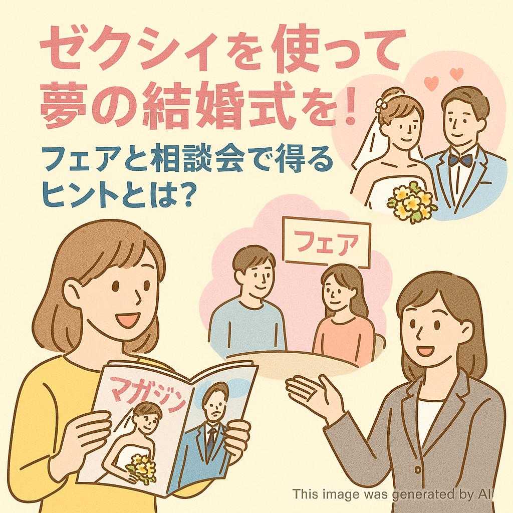 ゼクシィを使って夢の結婚式を！フェアと相談会で得るヒントとは？