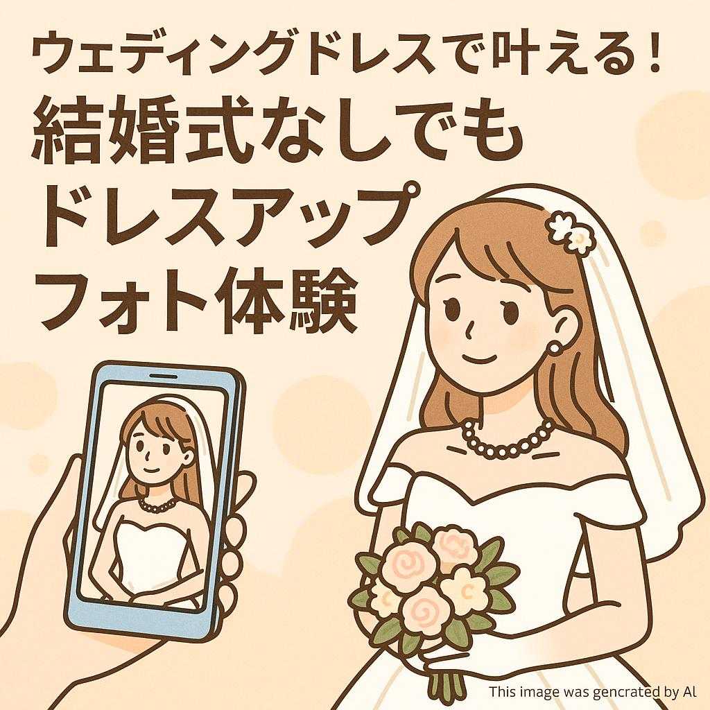 ウェディングドレスで叶える！結婚式なしでもドレスアップフォト体験