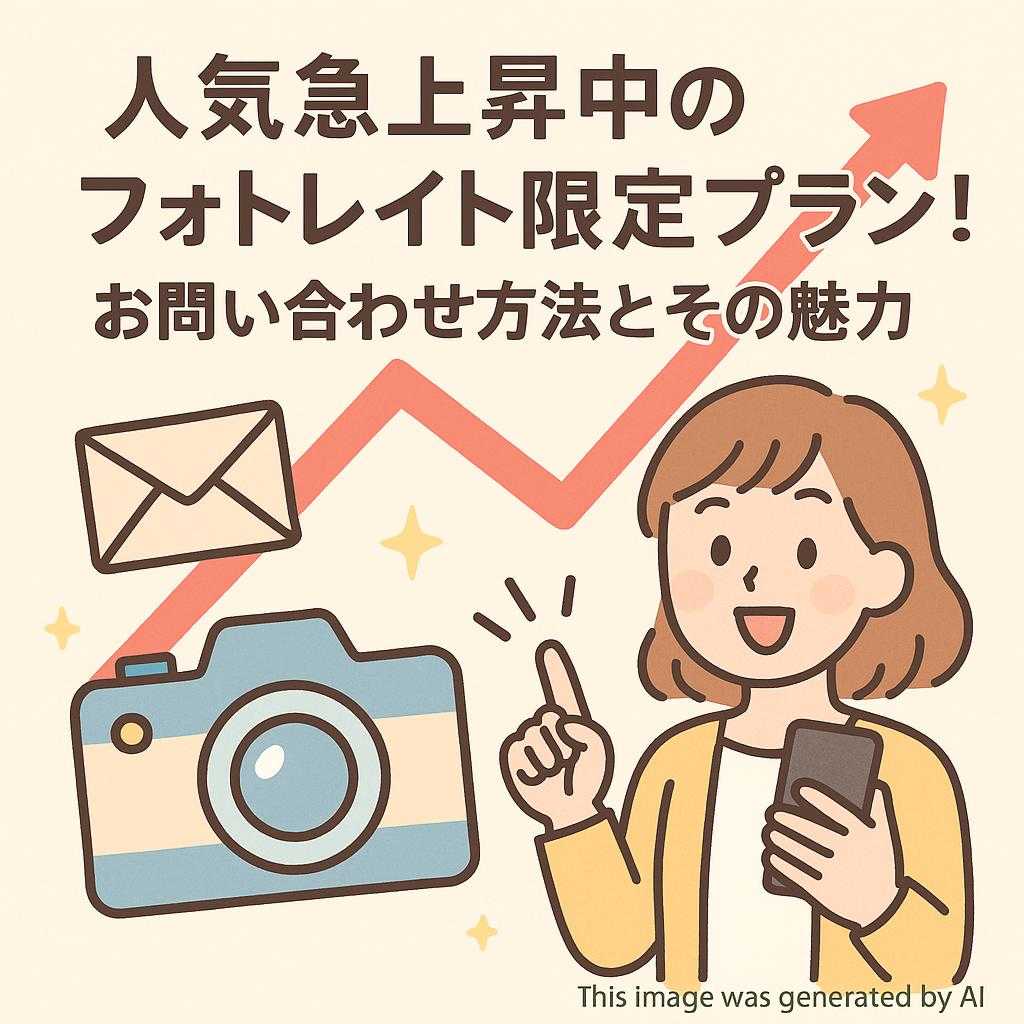 人気急上昇中のフォトレイト限定プラン！お問い合わせ方法とその魅力