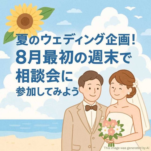 夏のウェディング企画！8月最初の週末で相談会に参加してみよう