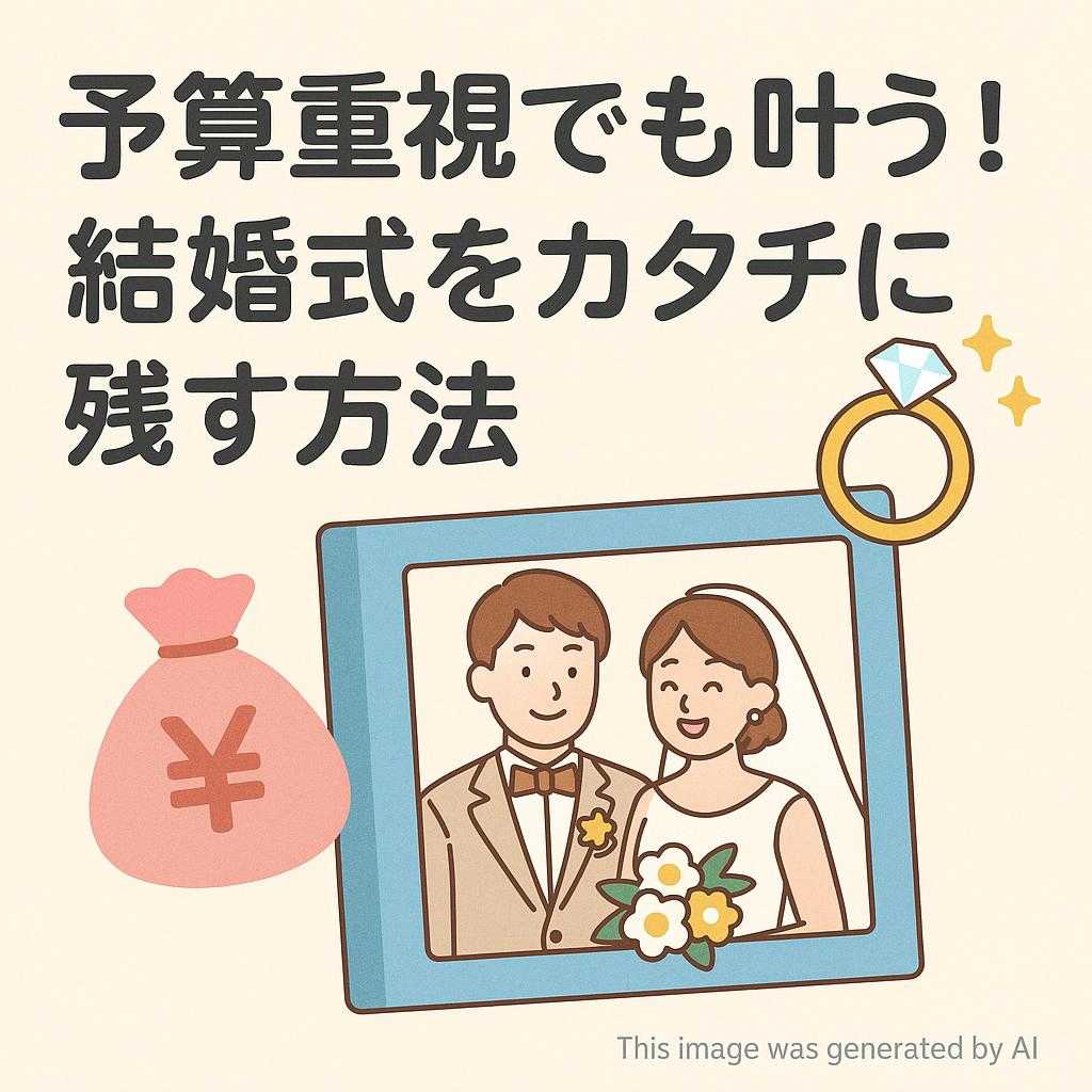 予算重視でも叶う！結婚式をカタチに残す方法