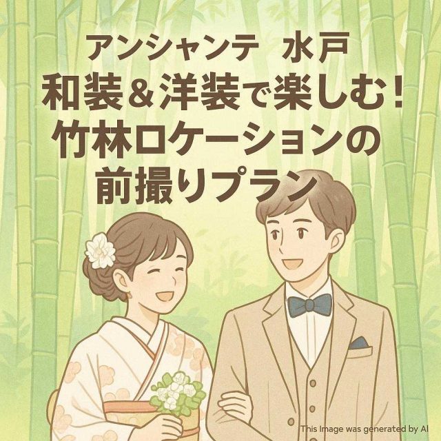 アンシャンテ水戸和装＆洋装で楽しむ！竹林ロケーションの前撮りプラン
