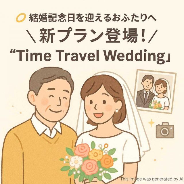 💍 結婚記念日を迎えるおふたりへ ＼ 新プラン登場！ ／ 「Time Travel Wedding」📸✨
