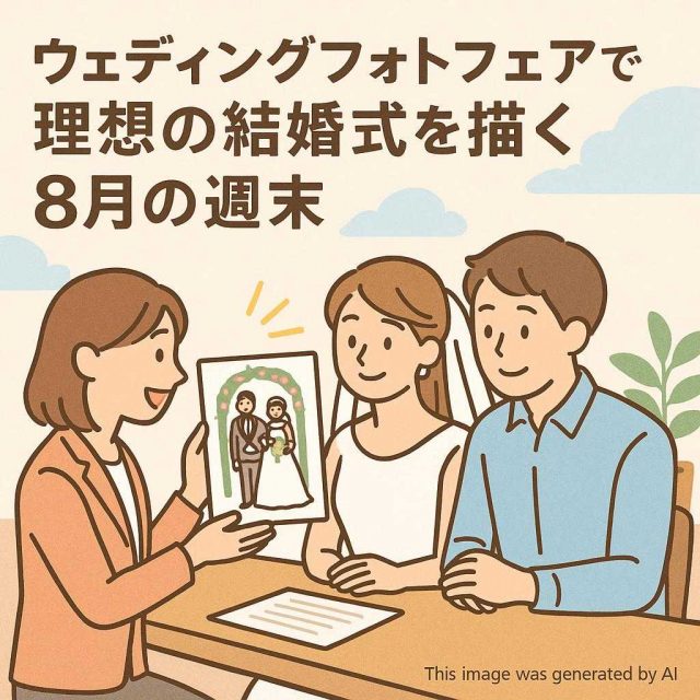 ウェディングフォトフェアで理想の結婚式を描く８月の週末