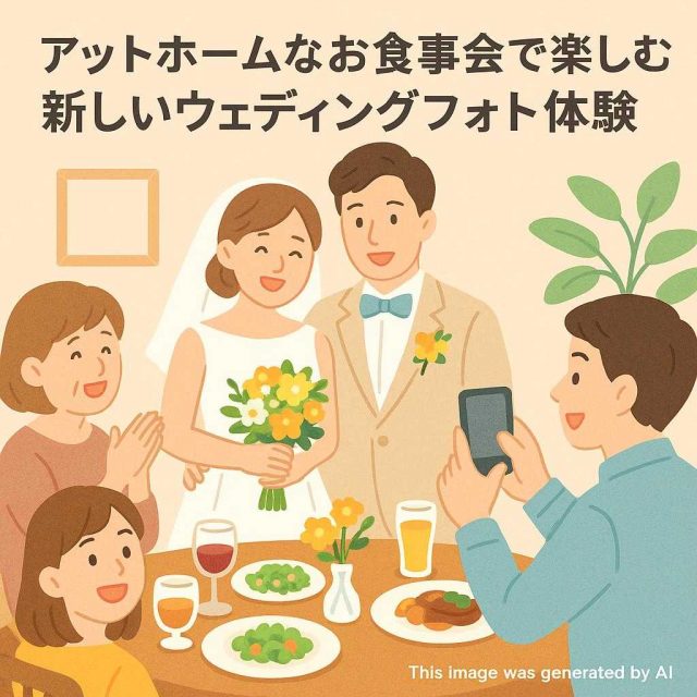 アットホームなお食事会で楽しむ新しいウェディングフォト体験