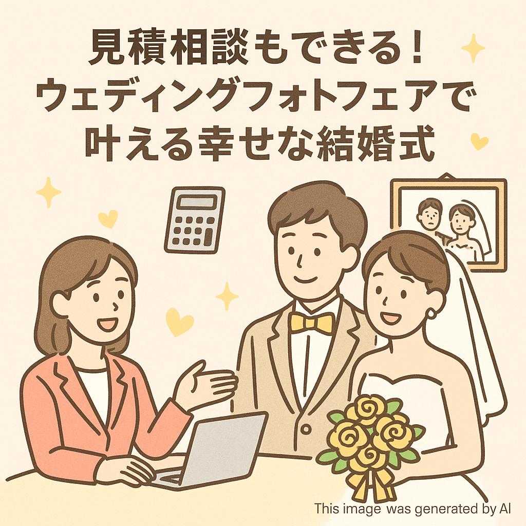 見積相談もできる！ウェディングフォトフェアで叶える幸せな結婚式