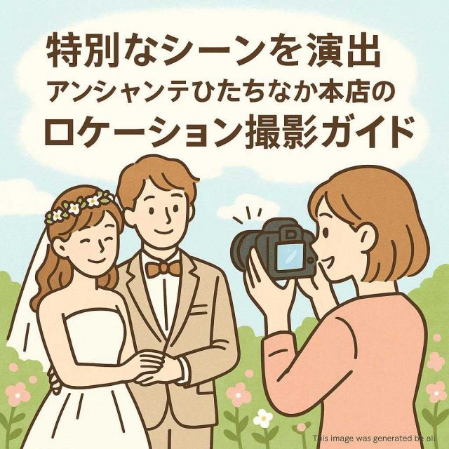 特別なシーンを演出 アンシャンテひたちなか本店のロケーション撮影ガイド