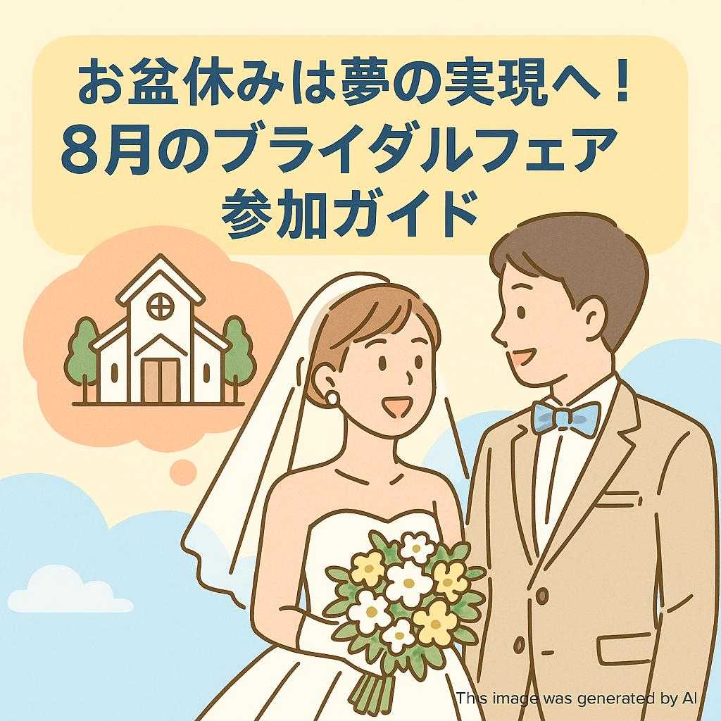 お盆休みは夢の実現へ！8月のブライダルフェア参加ガイド