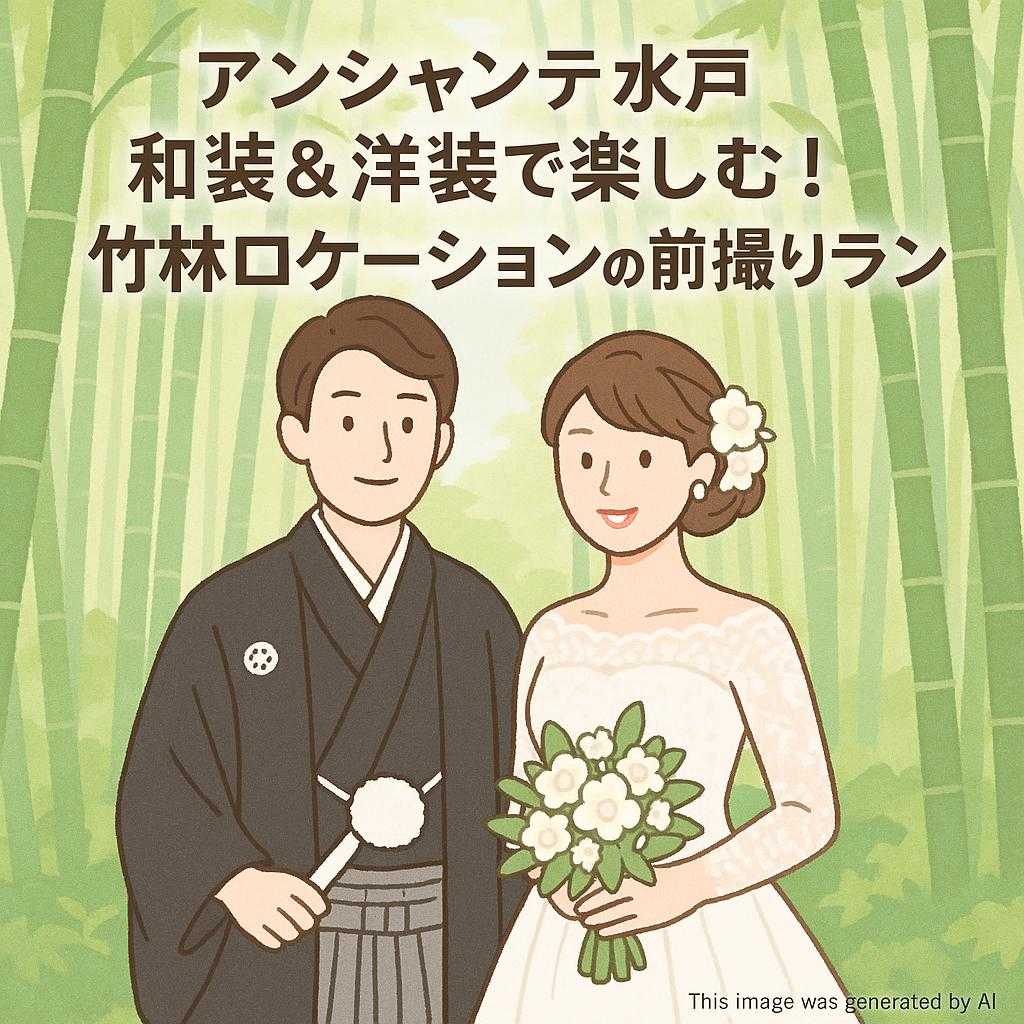 アンシャンテ水戸和装&洋装で楽しむ!竹林ロケーションの前撮りプラン