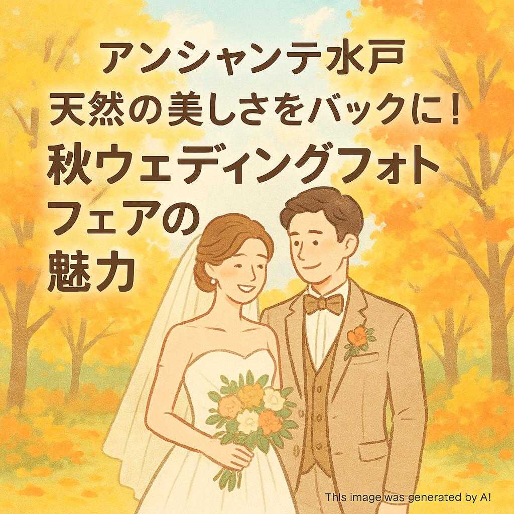 アンシャンテ水戸 天然の美しさをバックに！秋ウェディングフォトフェアの魅力