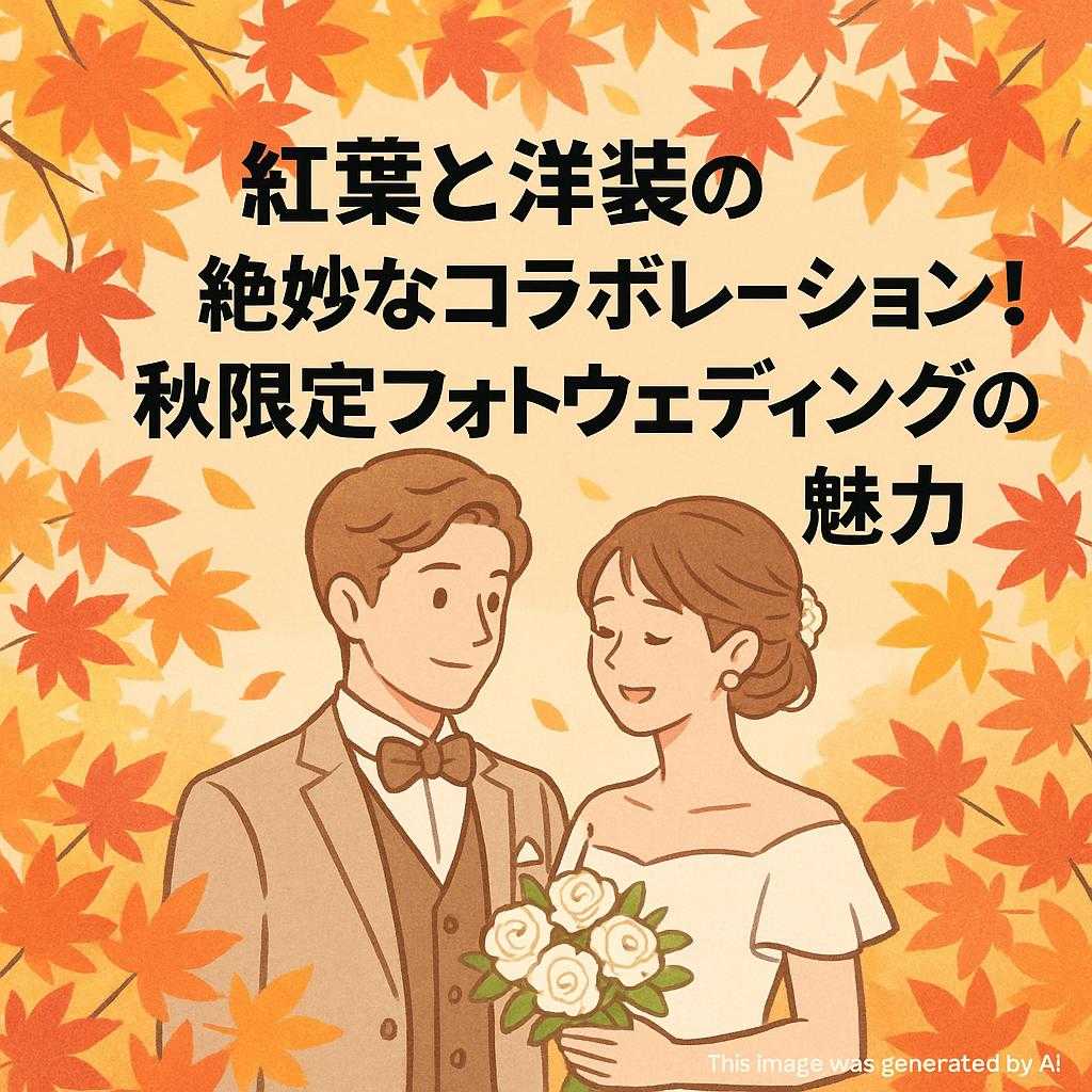 紅葉と洋装の絶妙なコラボレーション！秋限定フォトウェディングの魅力