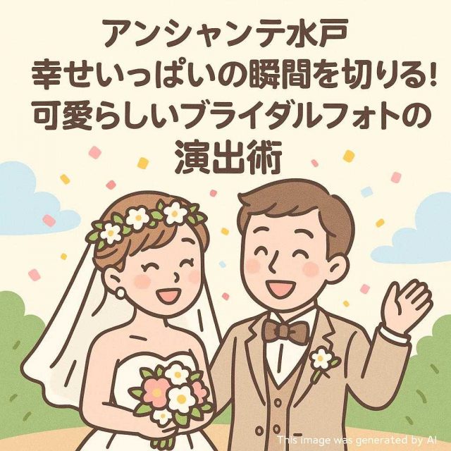 アンシャンテ水戸 幸せいっぱいの瞬間を切り取る！可愛らしいブライダルフォトの演出術