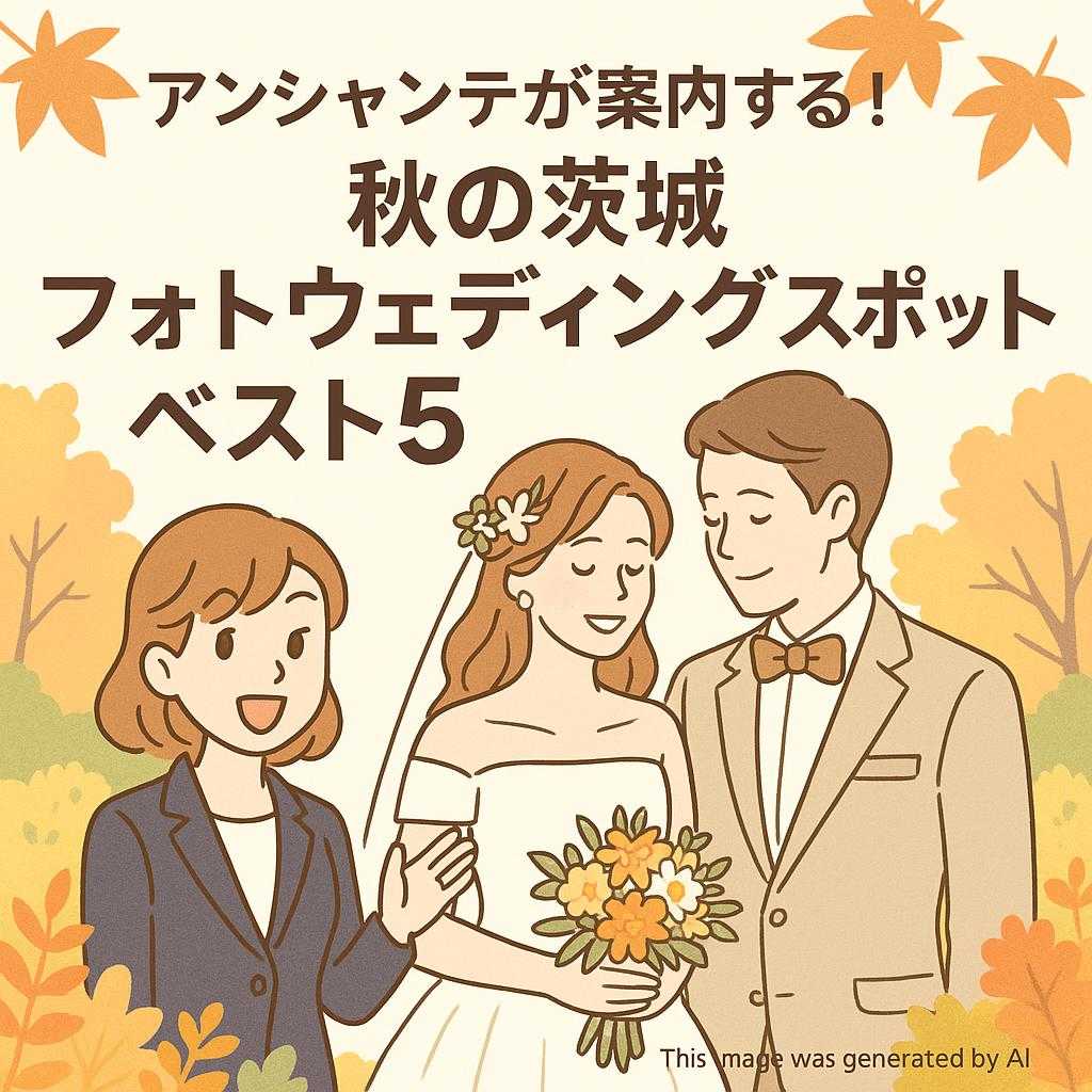 アンシャンテが案内する！秋の茨城フォトウェディングスポットベスト5