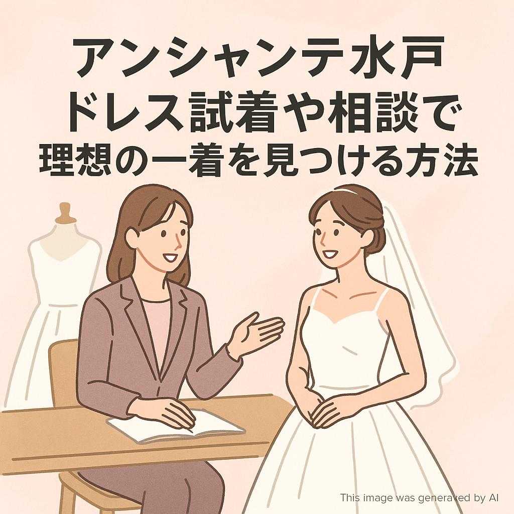 アンシャンテ水戸 ドレス試着や相談で理想の一着を見つける方法