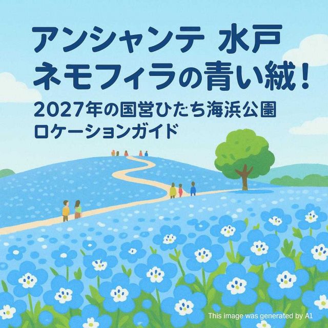 アンシャンテ水戸 ネモフィラの青い絨毯！2027年の国営ひたち海浜公園ロケーションガイド