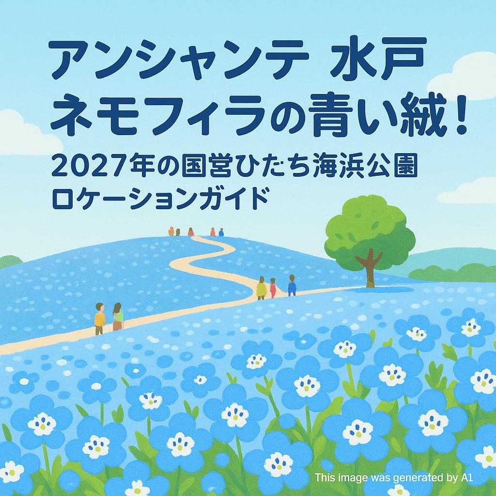 アンシャンテ水戸 ネモフィラの青い絨毯！2027年の国営ひたち海浜公園ロケーションガイド