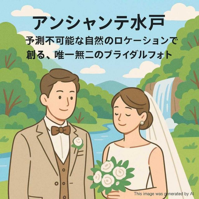アンシャンテ水戸 予測不可能な自然のロケーションで創る、唯一無二のブライダルフォト