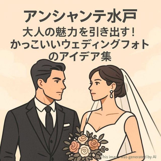 アンシャンテ水戸 大人の魅力を引き出す！かっこいいウェディングフォトのアイデア集