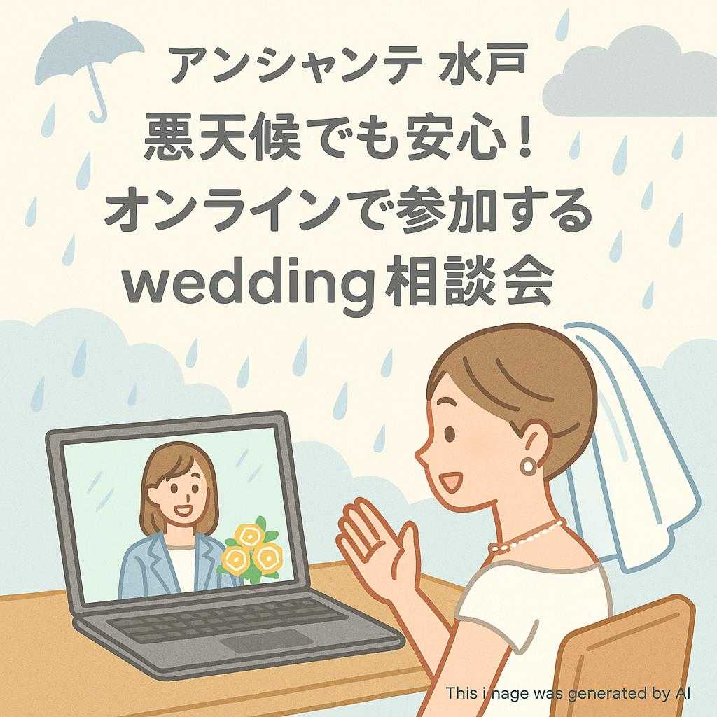 アンシャンテ水戸 悪天候でも安心！オンラインで参加するwedding相談会
