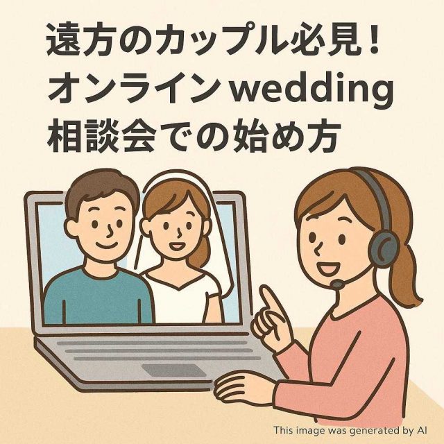遠方のカップル必見！オンラインwedding相談会での始め方