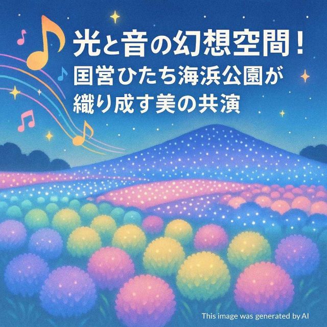 光と音の幻想空間！国営ひたち海浜公園が織り成す美の共演
