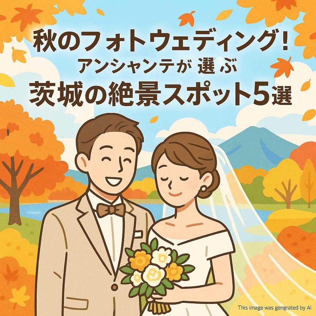 秋のフォトウェディング!アンシャンテが選ぶ茨城の絶景スポット5選
