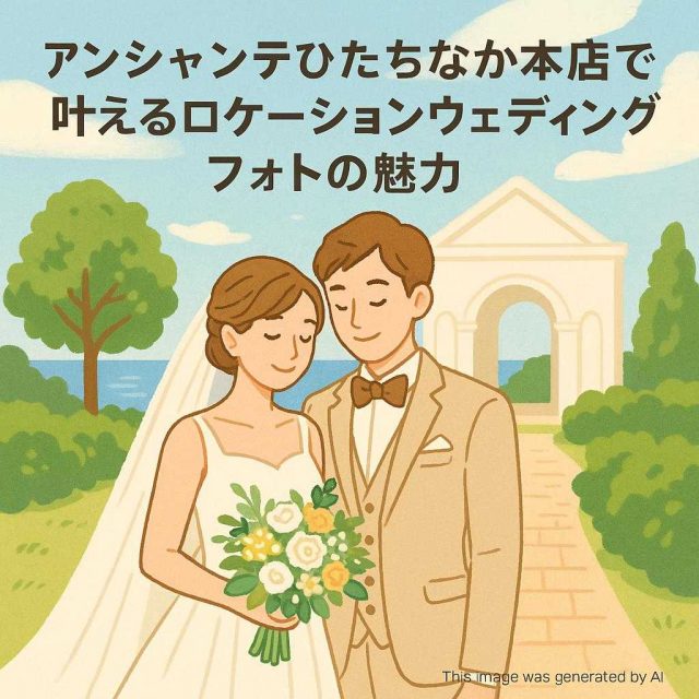 アンシャンテひたちなか本店で叶えるロケーションウェディングフォトの魅力