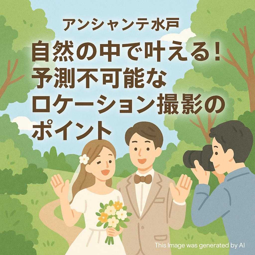 アンシャンテ水戸 自然の中で叶える！予測不可能なロケーション撮影のポイント