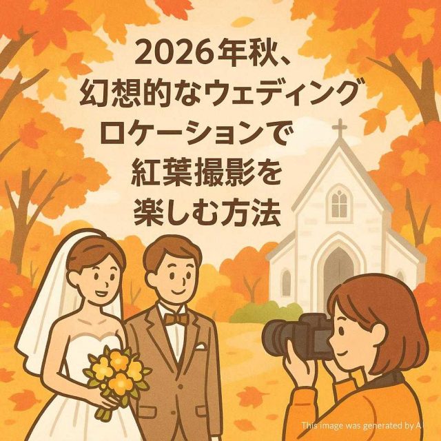 2026年秋、幻想的なウェディングロケーションで紅葉撮影を楽しむ方法
