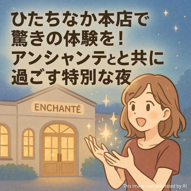 ひたちなか本店で驚きの体験を！アンシャンテと共に過ごす特別な夜