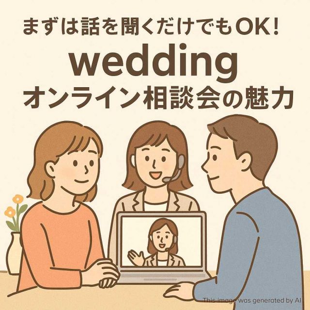 まずは話を聞くだけでもOK！weddingオンライン相談会の魅力