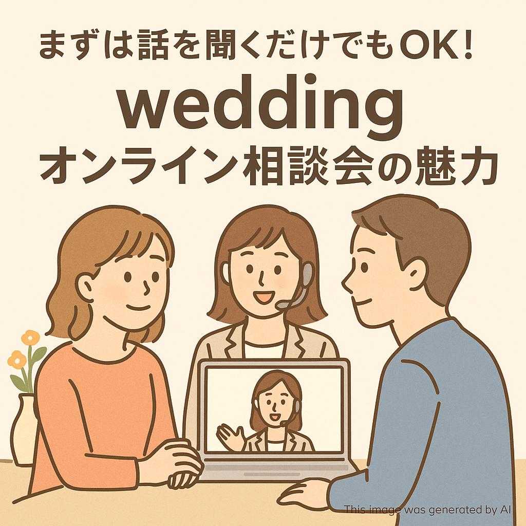 まずは話を聞くだけでもOK！weddingオンライン相談会の魅力