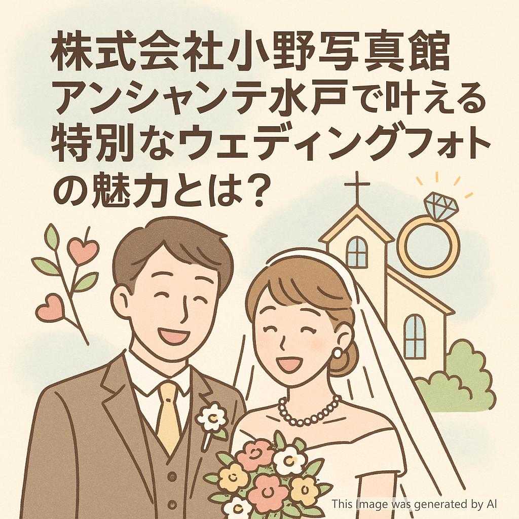 株式会社小野写真館アンシャンテ水戸で叶える特別なウェディングフォトの魅力とは？