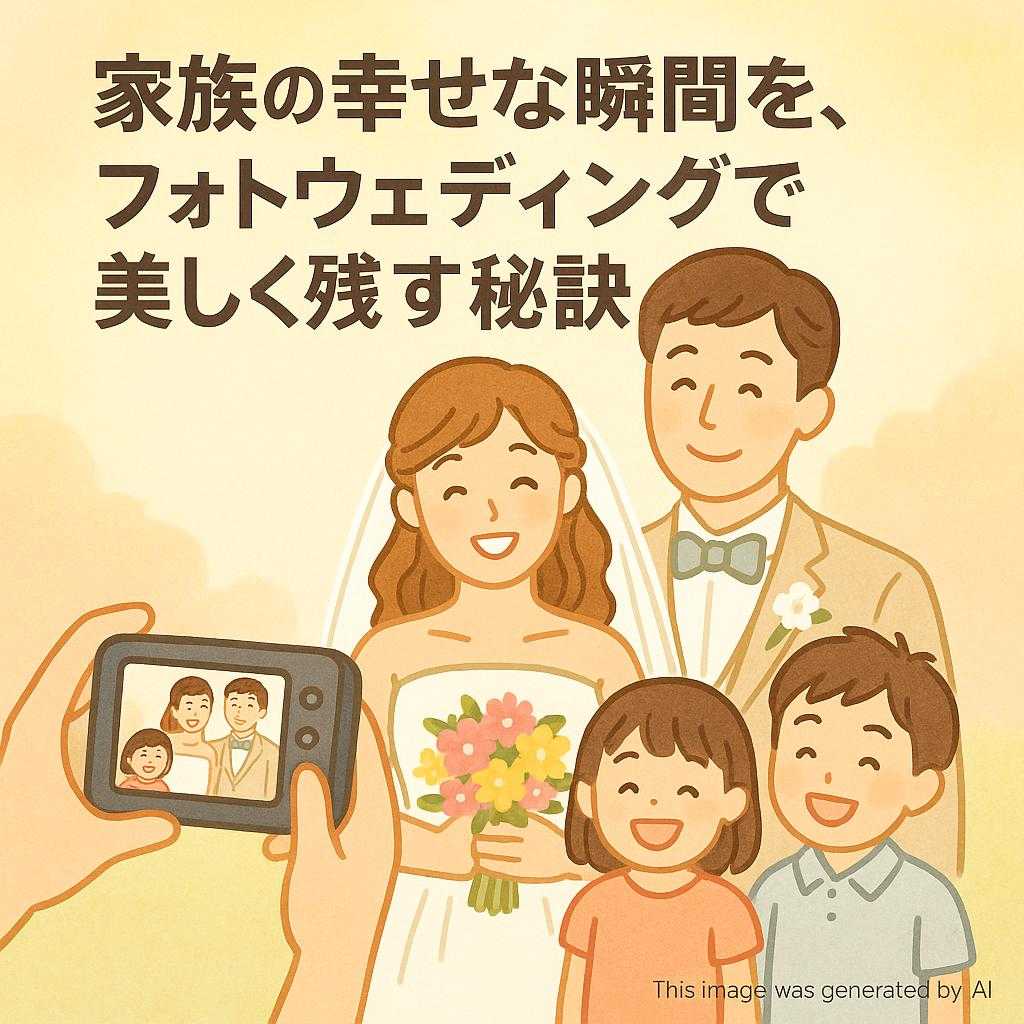 家族の幸せな瞬間を、フォトウエディングで美しく残す秘訣