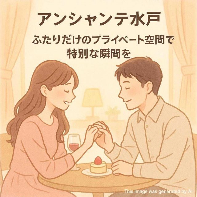 アンシャンテ水戸 ふたりだけのプライベート空間で特別な瞬間を