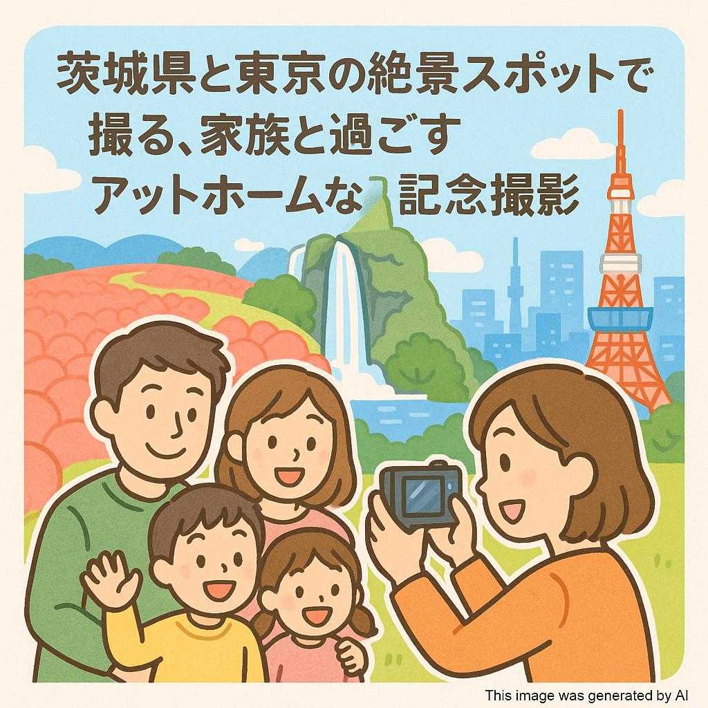 茨城県と東京の絶景スポットで撮る、家族と過ごすアットホームな記念撮影