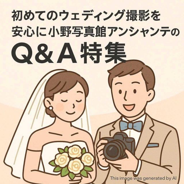 初めてのウェディング撮影を安心に 小野写真館アンシャンテのQ＆A特集