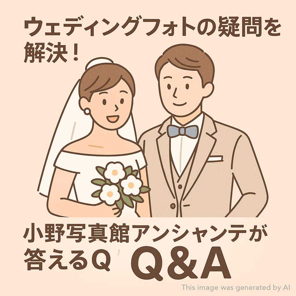ウェディングフォトの疑問を解決!小野写真館アンシャンテが答えるQ&A